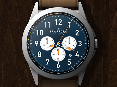 Chronograph 1 blue chronograph dials orange watch wristwatch