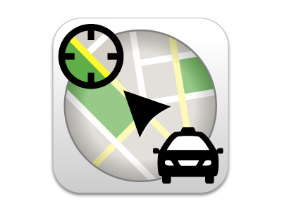 Taxi app icon revised app application icon mobile
