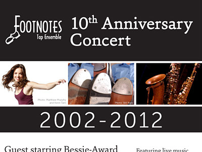 10th Anniversary Concert Poster dance graphic design poster tap dance