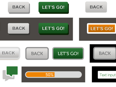 UI Elements app design buttons interface user interface