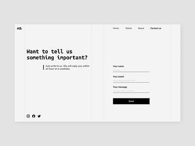Contact form brutalism contact form dailyinspiration design designinspiration interface ui uidesign userexperience ux uxdesign web