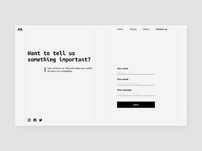 Contact form