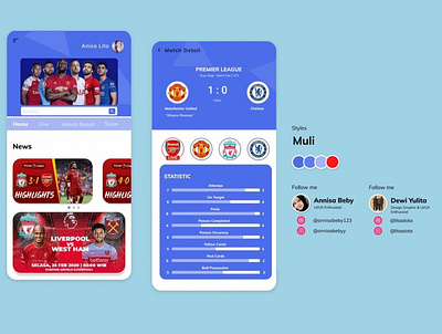 Foot Ball Apps Design app design football uidesign uiux