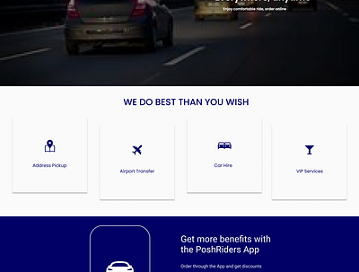 Posh Rider taxi booking app