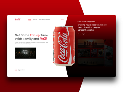 Coca Cola coca cola concept concept design design ui uidesign