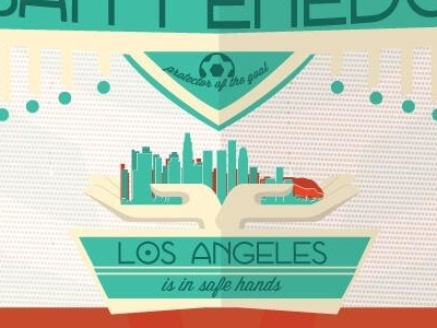 LA Galaxy Match Poster 4.12 soccer