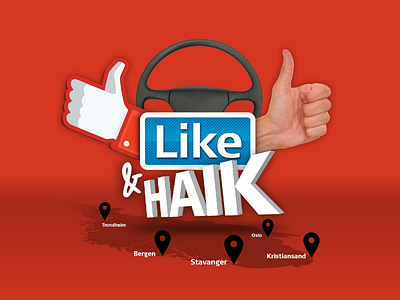 Like & Haik collage logo red