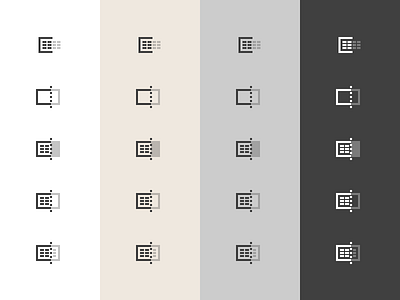 Scrollable table grahic design icon scroll table