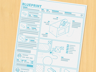 Blueprint blueprint sketch vector