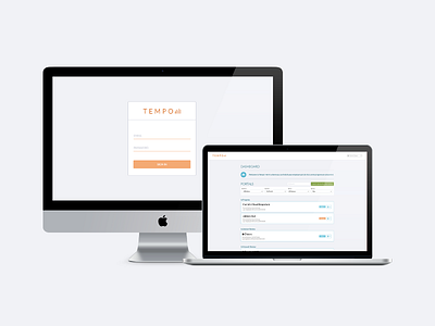 Tempo by Maxwell Health branding dashboard identity login product saas