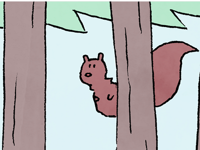 Squirrel animal cartoon cartoon character illustration squirrel