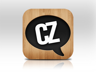 Comic Zeal - Icon Experiment 03 balloon icon ipad iphone wood