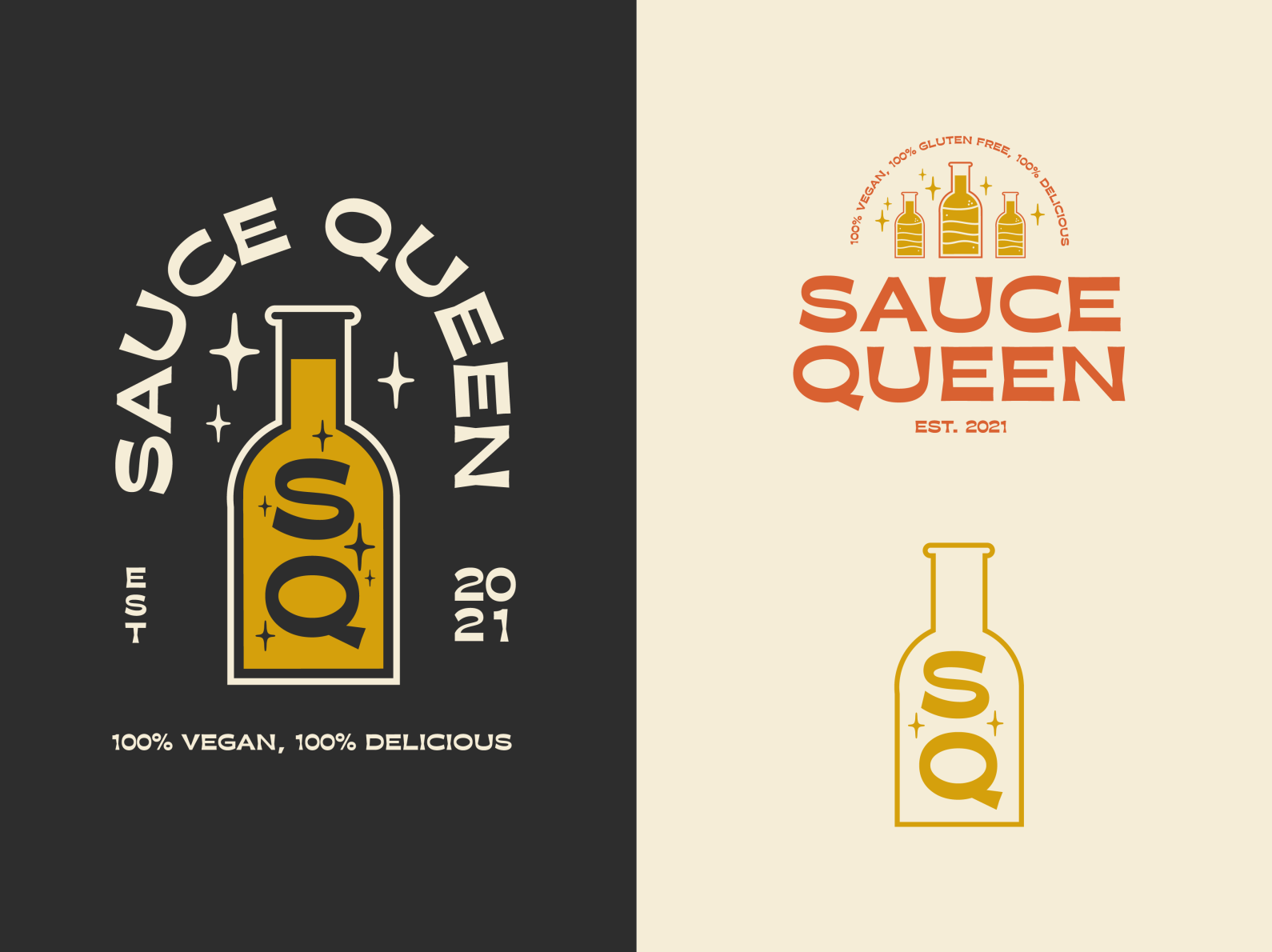 Branding, Sauce Queen by Sarah Auslund on Dribbble