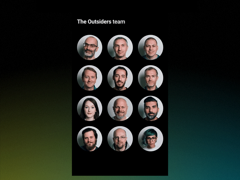 The Outsiders - People tooltips accessibility carousel mobile tooltips touch ui ux website