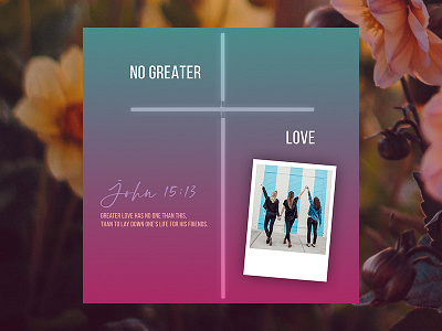 PCM Design Challenge | No Greater Love art artwork church design graphic design pcmchallenge prochurchmedia social media typography