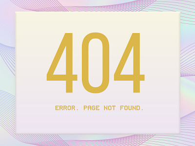 Design a 404 Page