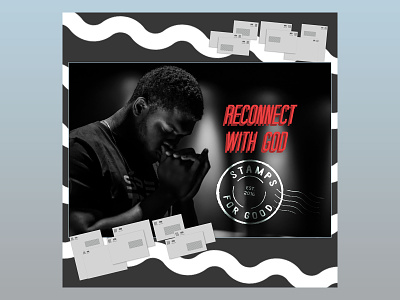 PCM Design Challenge | Reconnect with God art artwork church design graphic design pcmchallenge prochurchmedia social media typography