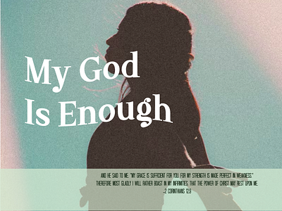 PCM Design Challenge | My God Is Enough art artwork church design design challenge graphic design pcmchallenge prochurchmedia social media typography