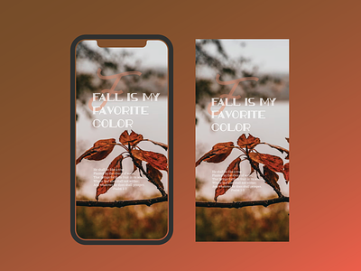 Design a mobile wallpaper inspired by autumn.