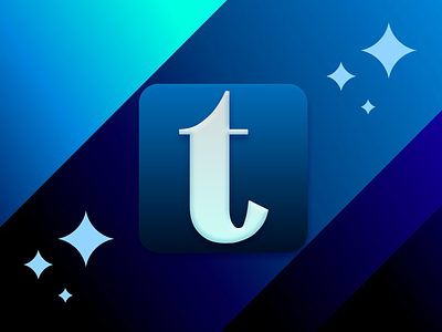 Design a new Tumblr app icon app app icon art artwork design graphic design icon social media tumblr typography
