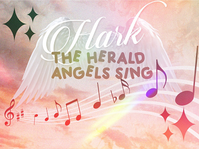 PCM Design Challenge | Hark The Herald Angels Sing art artwork church design design challenge graphic design pcm challenge prochurchmedia social media typography