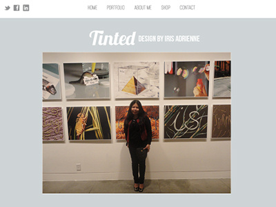 Tinted Design (2015) design online portfolio portfolio tinted tinted design website