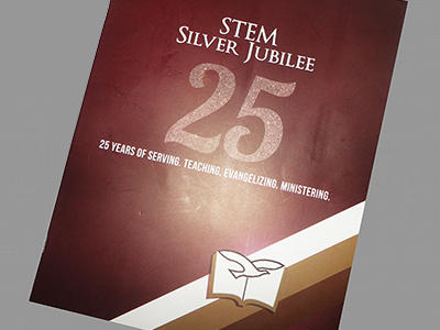 STEM Church Silver Jubilee art church church anniversary cover cover design design graphic design memorabilia print design silver jubilee stem stem church