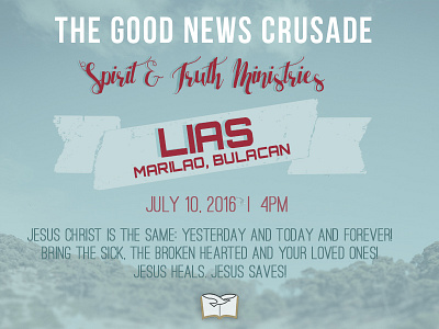 The Good News Crusade banner church church event crusade event good news jesus philippines social media stem stem church