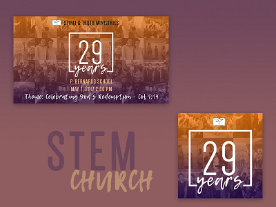 STEM 29th Church Anniversary Promo church church media church promo design social media stem stem church