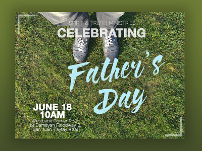 Father's Day church event invitation poster social media stem stem church fathers day