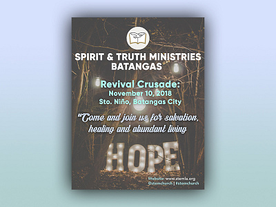 STEM Church | BATANGAS - Revival Crusade Poster artwork church design graphic design philippines print print design social media stem stem church typography