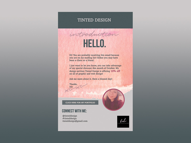 Newsletter Email Promo special offer sale discount graphic design design promo newsletter email blast email tinted design