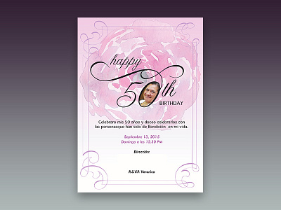 002: Archives | 50th Birthday Invitation art artwork birthday birthday flyer birthday invitation design graphic design illustration invitation invitation card typography vector