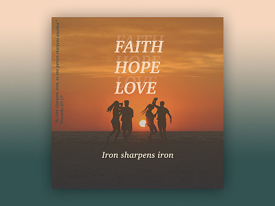 PCM Design Challenge - Week 15 (Iron Sharpens Iron) art artwork church design design challenge graphic design pcmchallenge prochurchmedia social media typography