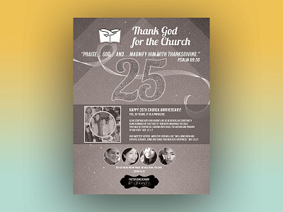 25th Church Anniversary - Pastor's Family Souvenir Page