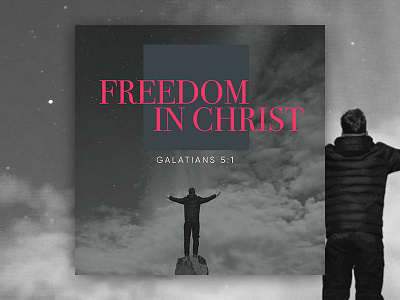 PCM Design Challenge | Freedom In Christ art artwork church design graphic design pcmchallenge prochurchmedia typography