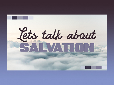 For SCOPE | Let's Talk About Salvation art artwork church design graphic design social media typography
