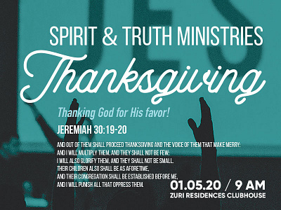 STEM Church | Thanksgiving Banner art artwork church design graphic design philippines social media stem stem church typography