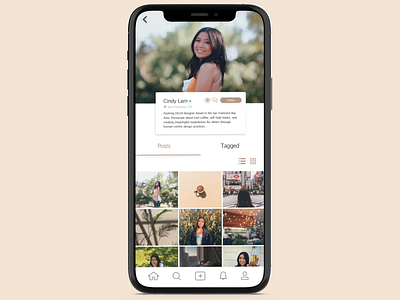 Daily UI 006 / User Profile adobe xd adobexd app app design app interface daily ui daily ui 006 daily ui challenge design instagram instagram redesign interface interface design mobile ui photo sharing profile profile design profile interface ui user profile