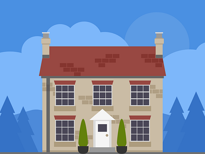 House brick house illustration mybuilder scene sketch sketch app 3 vector