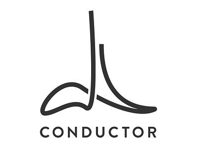 Conductor Logo black and white conductor line logo open source