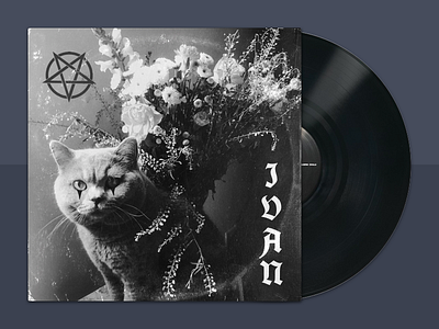 Cat Metal album album art black metal cat cats metal vinyl