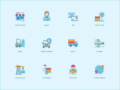 Logistics Icon Set