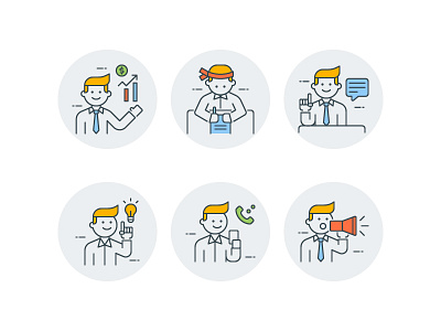 Business People Icon Set