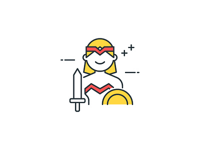 Icon Trivia - Who is this? filled outline icon illustration superheroes trivia