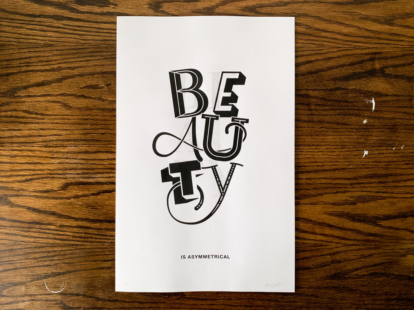 Beauty Screen Print by Jenn Frost on Dribbble
