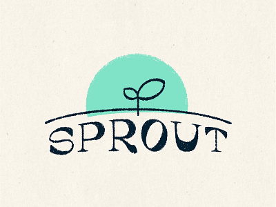 Sprout Logo \ Speed Sketch garden branding hand lettered logo logo design plant logo speed problem