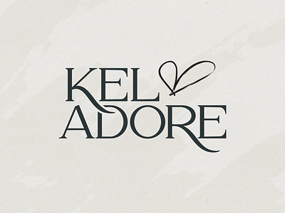 Kel Adore | Musician and Model Logo Design fashion logo identity hand lettered logo modern hand lettering musician logo inspiration serif hand lettered logo