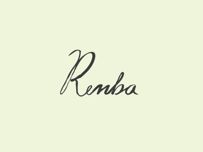 Remba hand lettered handtype illustration logo love magical pastel whimsy