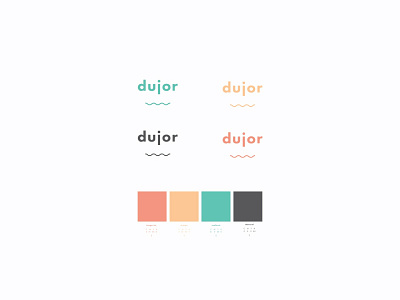 Dujor branding bright design squiggle